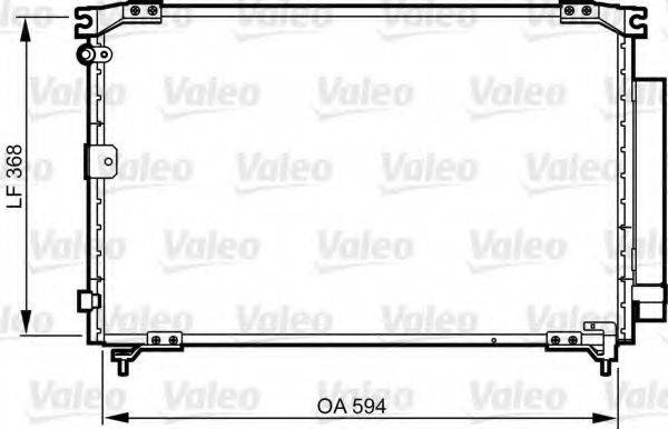 Конденсатор, кондиционер 818032 VALEO