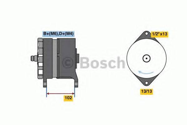 Генератор 0 986 081 030 BOSCH