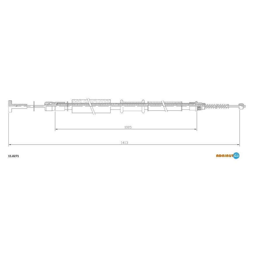 Тросик стояночного тормоза Adriauto 11.0271 ADRIAUTO