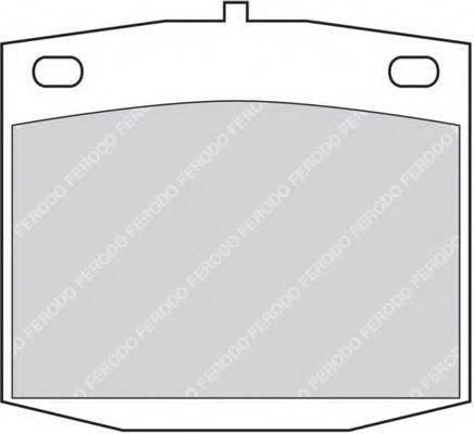 Комплект тормозных колодок, дисковый тормоз FDB180 FERODO