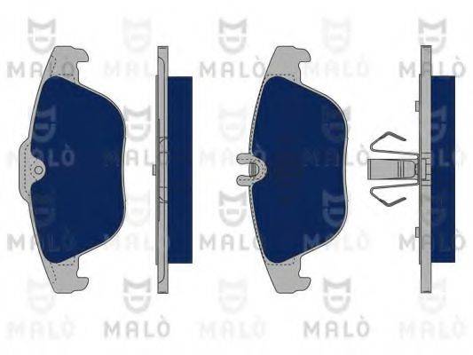 Комплект тормозных колодок, дисковый тормоз 1050191 MALO