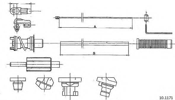 Тросик газа 19-3209 KAGER