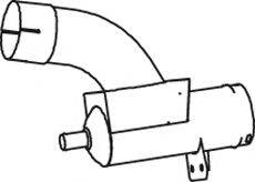 Труба выхлопного газа 28743 DINEX