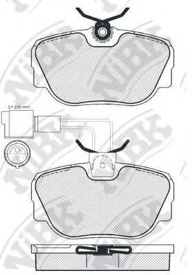 Комплект тормозных колодок PN0009W NiBK