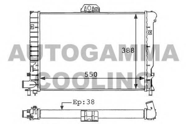 Теплообменник 100944 AUTOGAMMA