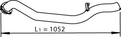 Труба выхлопного газа 74513 DINEX