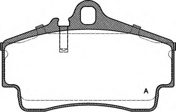 Комплект тормозных колодок, дисковый тормоз BPA0654.00 OPEN PARTS