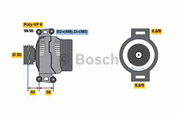 Генератор 0 124 515 118 BOSCH