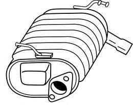 Глушитель выхлопных газов конечный