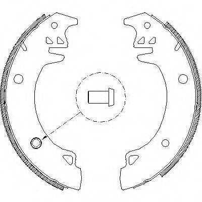 Комплект тормозных колодок Z4037.00 WOKING