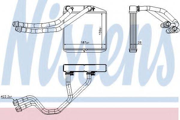 Теплообменник, отопление салона 71455 NISSENS