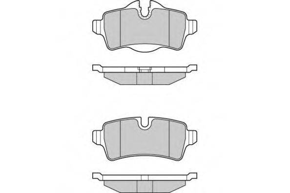 Комплект тормозных колодок, дисковый тормоз 12-1305 E.T.F.