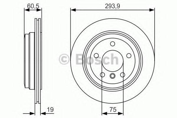 Тормозной диск задний 0 986 479 R34 BOSCH