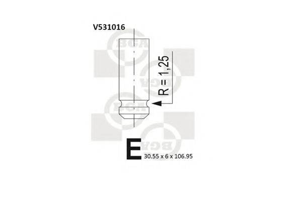 Выпускной клапан V531016 BGA