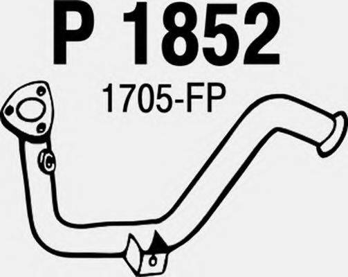 Труба выхлопного газа P1852 FENNO