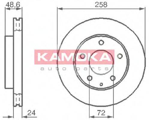 Тормозной диск 103992 KAMOKA