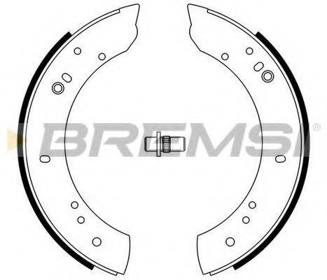 Комплект тормозных колодок GF0433 BREMSI