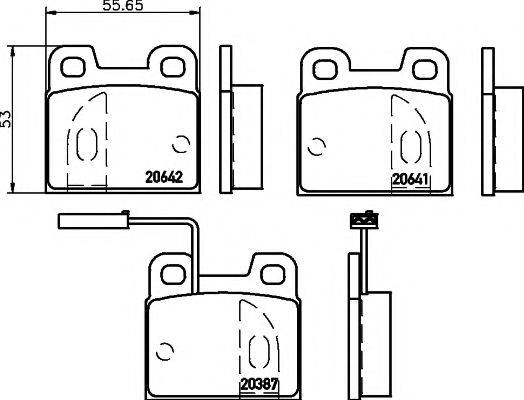 21590/15,0мм Тормозные колодки PAGID T1056 PAGID