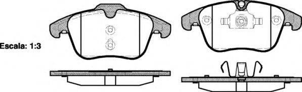 Комплект тормозных колодок, дисковый тормоз BP1654 QUINTON HAZELL