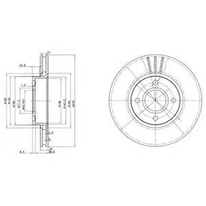 Тормозной диск BG3056 DELPHI