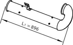 Труба выхлопного газа 21790 DINEX