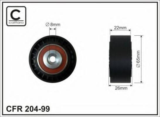 Паразитный / ведущий ролик, поликлиновой ремень 204-99 CAFFARO