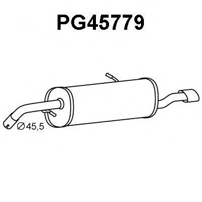 Глушитель выхлопных газов конечный PG45779 VENEPORTE