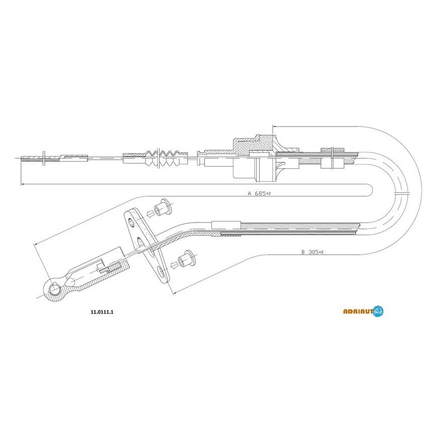 Тросик сцепления Adriauto
