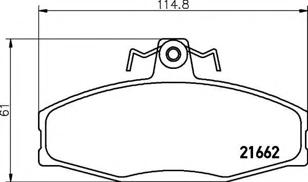 21662/17,75мм Тормозные колодки PAGID T5054 PAGID