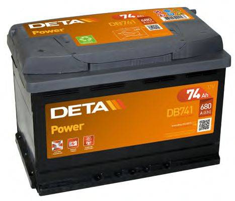 Стартерная аккумуляторная батарея DB741 DETA