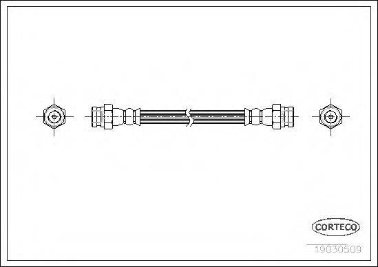 Тормозной шланг 19030509 CORTECO