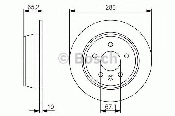 Тормозной диск 0 986 479 S02 BOSCH