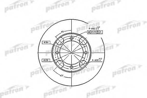 Тормозной диск PBD4157 PATRON