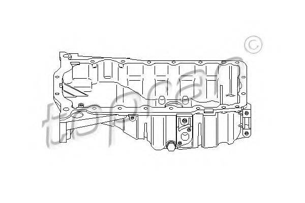 Масляный поддон 113 322 TOPRAN