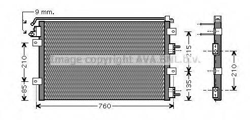 Конденсатор, кондиционер CR5078 AVA QUALITY COOLING