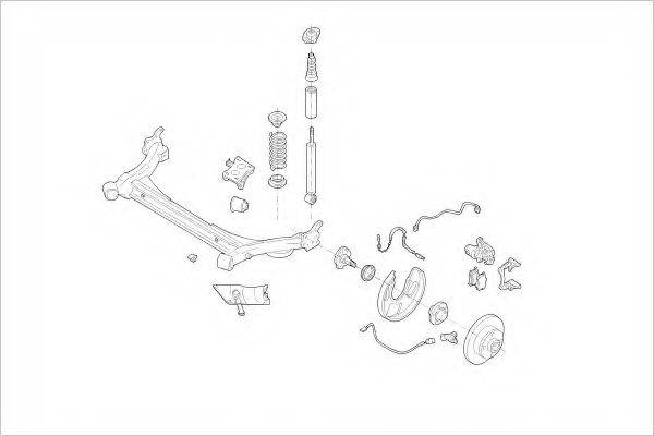 Подвеска колеса VW-11607-R DELPHI