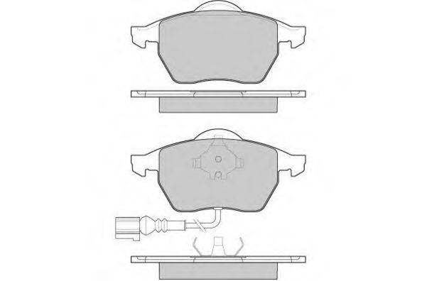 Комплект тормозных колодок, дисковый тормоз 12-0984 E.T.F.