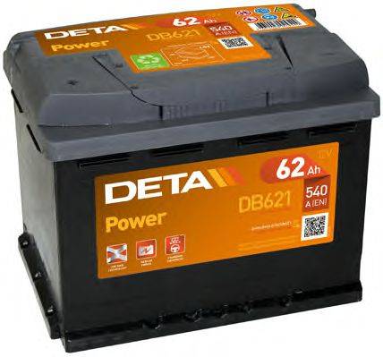 Стартерная аккумуляторная батарея DB621 DETA