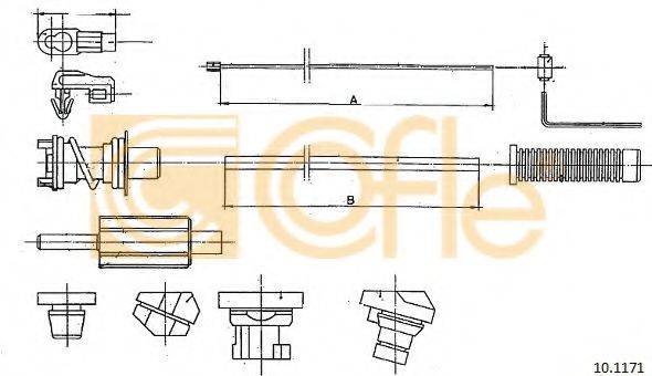 Тросик газа FKA1000 FIRST LINE