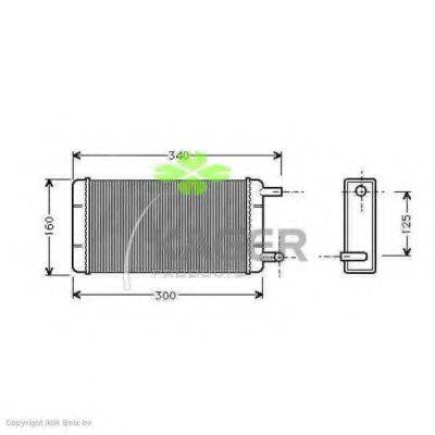 Теплообменник, отопление салона 32-0068 KAGER