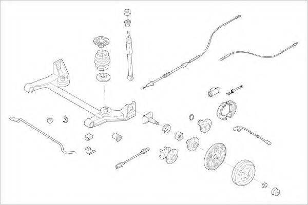 Подвеска колеса OPEL-04742-R DELPHI