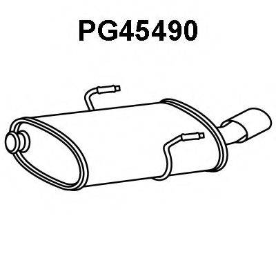 Глушитель выхлопных газов конечный PG45490 VENEPORTE