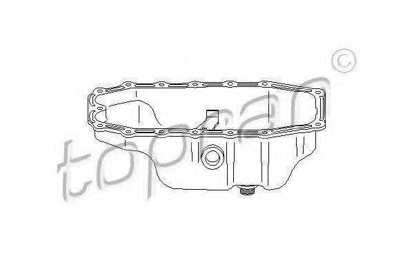 Масляный поддон 207 316 TOPRAN