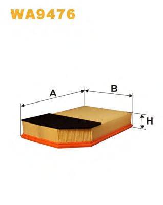 WA9476 WIX FILTERS Фильтр воздушный WA9476 WIX FILTERS