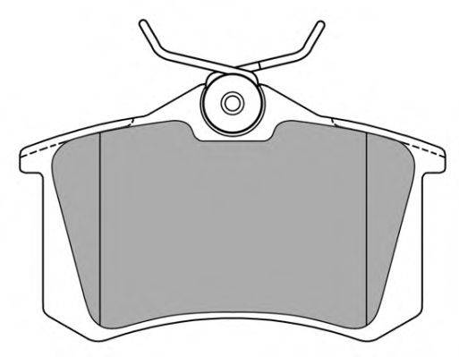 Комплект тормозных колодок, дисковый тормоз FBP-0575 FREMAX