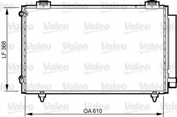 Конденсатор, кондиционер 814263 VALEO