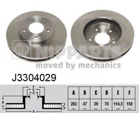 Тормозной диск J3304029 NIPPARTS