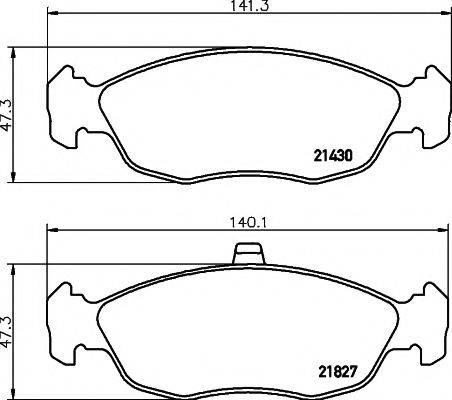 21827/17,3мм Тормозные колодки PAGID T1137 PAGID