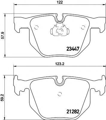 23447/17,3мм Тормозные колодки PAGID T1237 PAGID