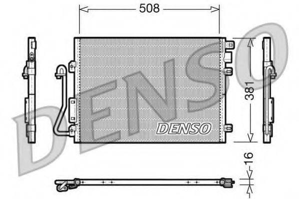 Конденсатор, кондиционер DCN37001 DENSO